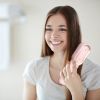 Cordless Hair Straightener Brush - Rechargeable Mini Styling Comb w/ 4 Heating Levels