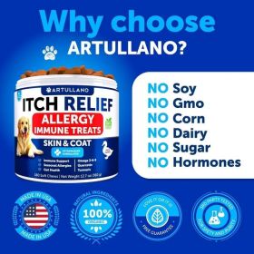 Dog Allergy Relief Chews (Brand: Artullano)
