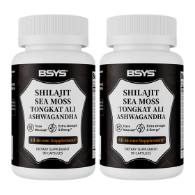 BSYS Xilaizhi Capsules 90 Capsules  Men's Vitality & Energy  Anti-Fatigue Brain Health Support  Hormone Balance Office Workers Seniors Antioxidan (Option: Two bottles)