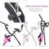 Folding Exercise Bike – Upright & Recumbent X-Bike with 10 Resistance Levels