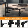 Olympic Weight Bench & Squat Rack Set for Home Gym Strength Training