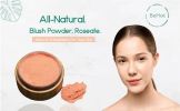 BeNat Loose Powder Blush – Vegan Makeup with Reusable Bamboo Case, 0.42 oz