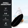 Wooden Balance Board Trainer Set with Cork Roller & Stand